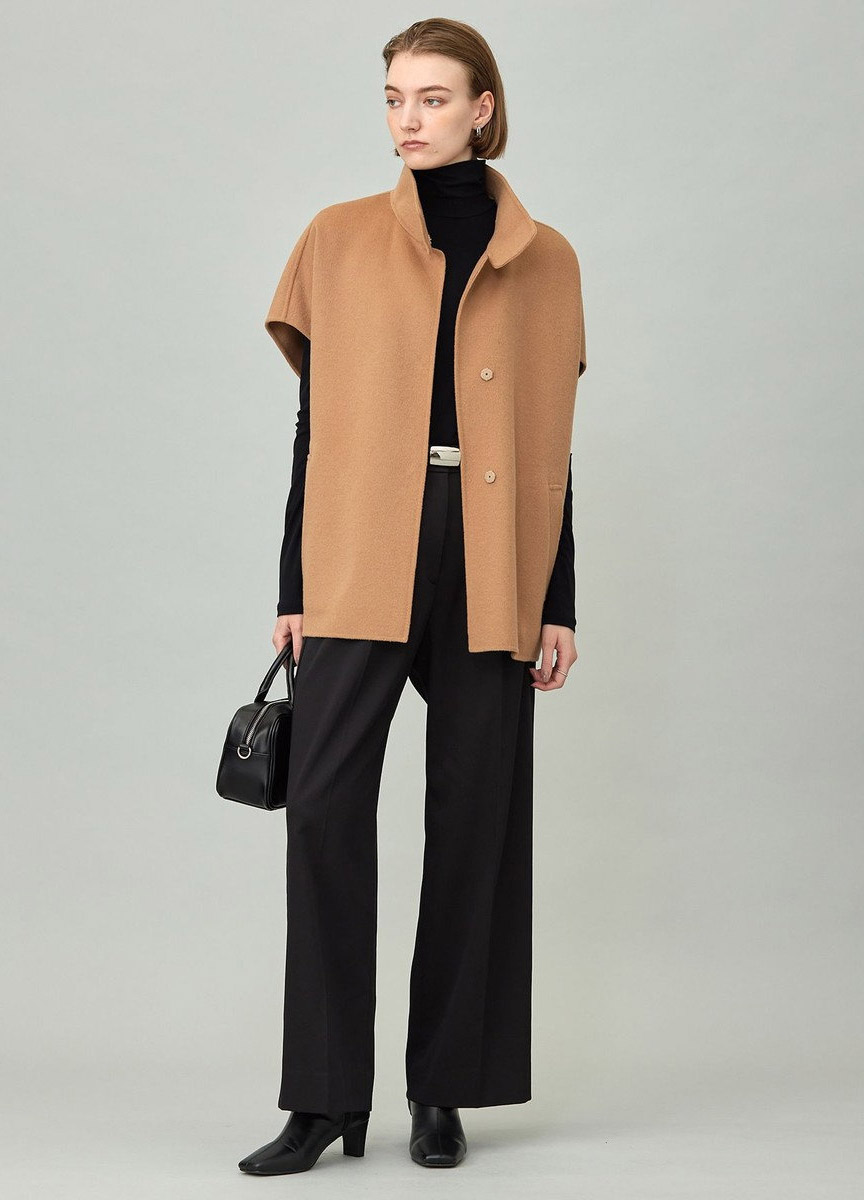 緞光簡約腰帶長寬褲